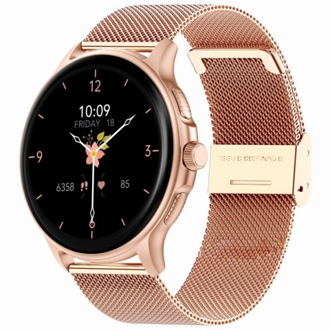 Smartwatch Damski Gravity GT12-5 Szary z Paskiem i Bransoletą