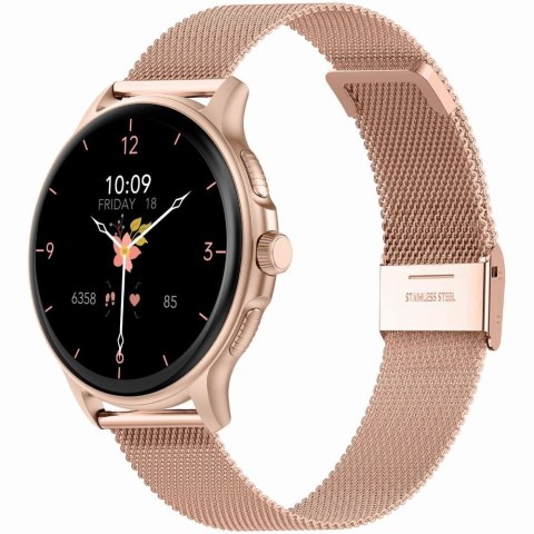 Smartwatch Damski Gravity GT12-5 Szary z Paskiem i Bransoletą