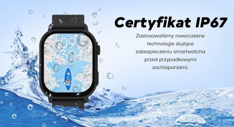Smartwatch Damski GRAVITY GT15-10 Biały + Złota Bransoleta