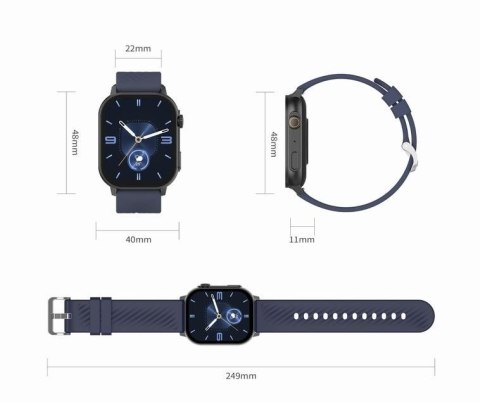 Smartwatch Damski GRAVITY GT15-10 Biały + Złota Bransoleta