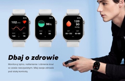 Smartwatch Damski GRAVITY GT15-11 Granatowy + Złota Bransoleta