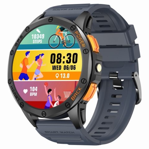 Smartwatch Męski Gravity GT24-1 GPS - Zestaw 2 Pasków Silikonowych
