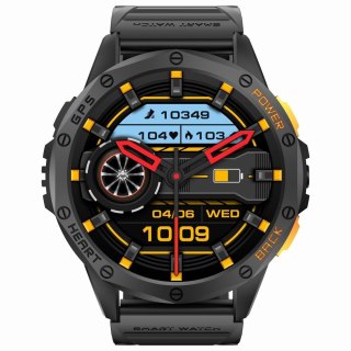 Smartwatch Gravity GT24-5 GPS AMOLED (Czarny + Zielony Pasek)