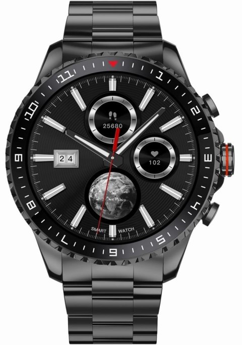 Smartwatch Męski GRAVITY GT16-2 Black z bransoletą