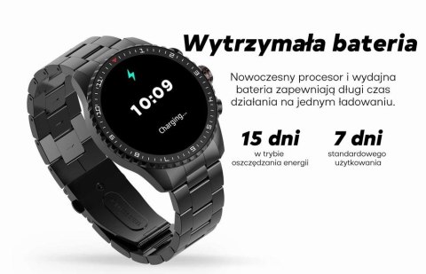Smartwatch Męski GRAVITY GT16-2 Black z bransoletą