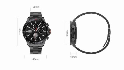 Smartwatch Męski GRAVITY GT16-2 Black z bransoletą