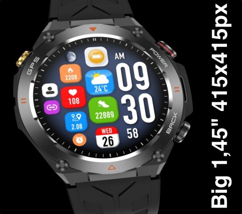 Smartwatch Sportowy Rubicon RNCF37 z GPS i Baterią 650mAh