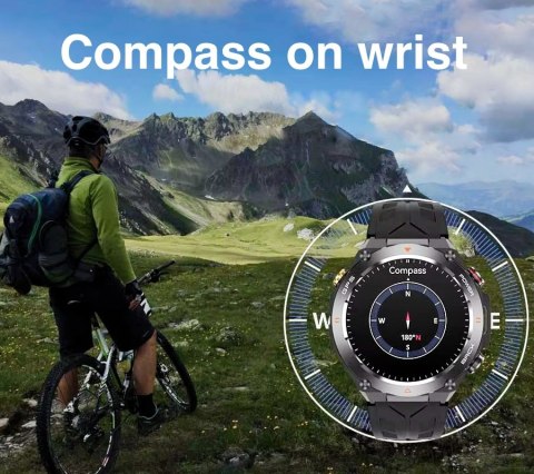 Smartwatch Sportowy Rubicon RNCF37 z GPS i Baterią 650mAh