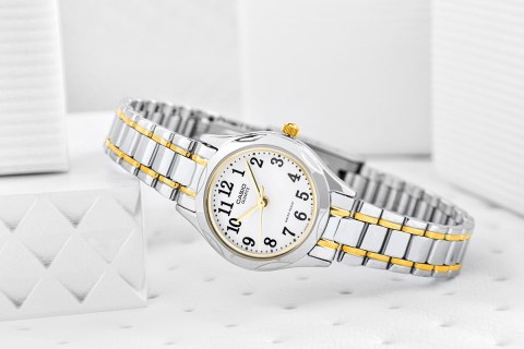Zegarek Damski Casio LTP-1275SG-7BDF Srebrno-Złoty + BOX