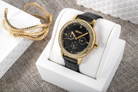 Zegarek Damski DKNY Parsons Multi Glitz Czarny
