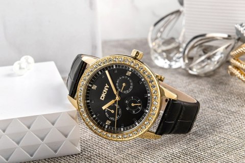 Zegarek Damski DKNY Parsons Multi Glitz Czarny