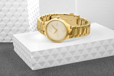 Złoty zegarek damski Lorus Lady RG208UX9 z pudełkiem