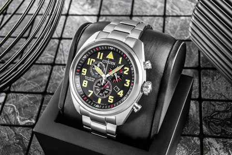 Zegarek Męski CITIZEN Super Titanium Eco-Drive AT2480-81E + BOX