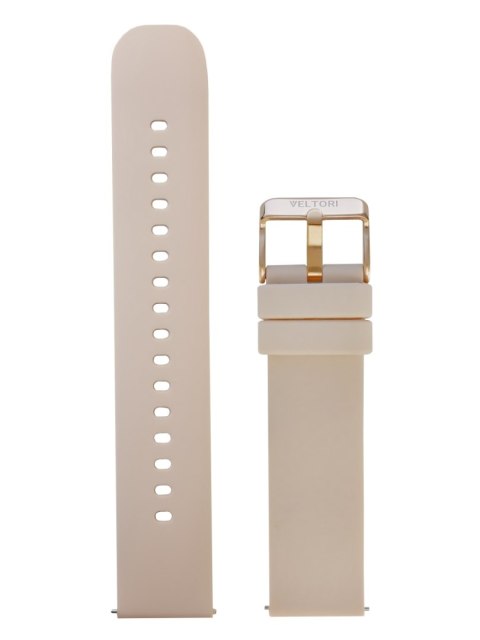 Pasek silikonowy Veltori VT310 20mm - Cappucino