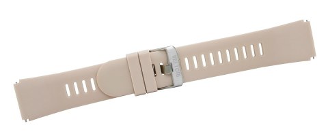 Pasek Silikonowy do Smartwatcha VELTORI VT320 20mm Beżowy