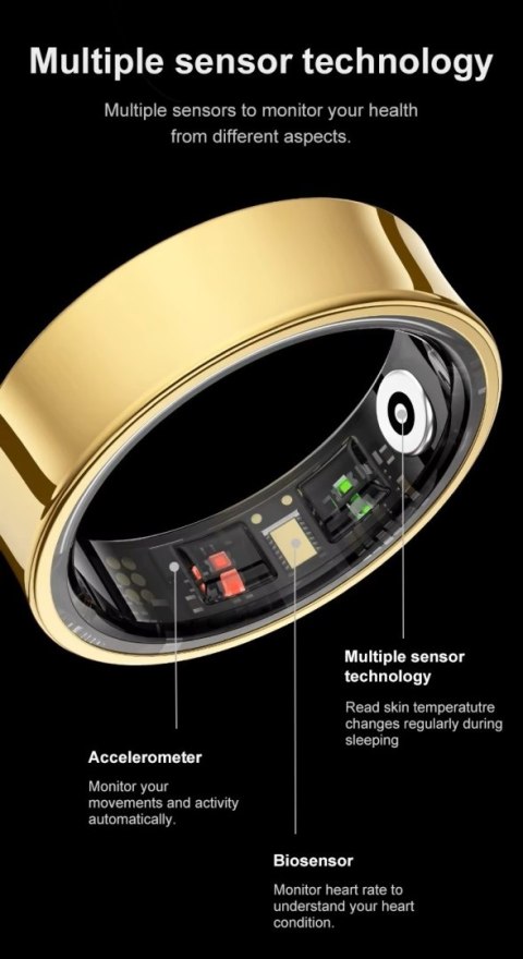 Smart Ring RUBICON R2 Rose Gold SIZE-7