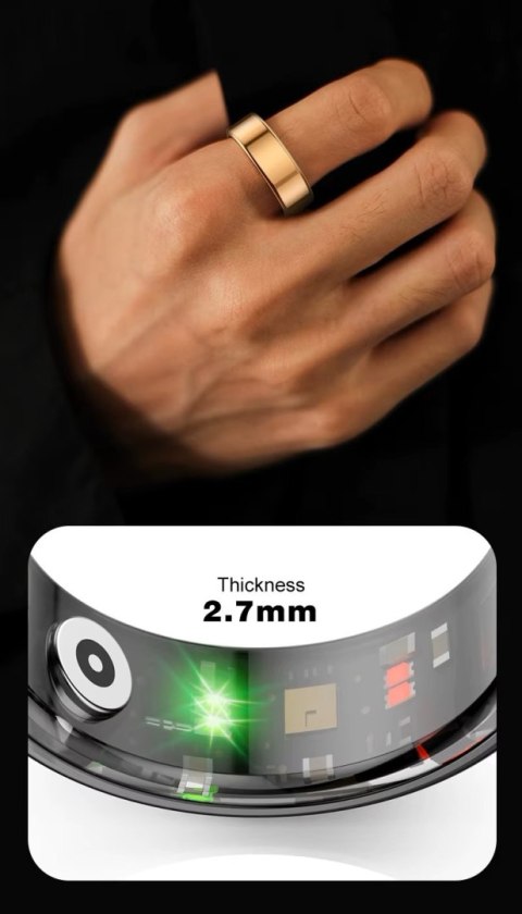 Smart Ring RUBICON R2 Rose Gold SIZE-7