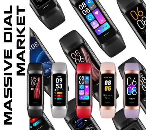 Smartband Damski Rubicon RNCF05 AMOLED Silver/Grey