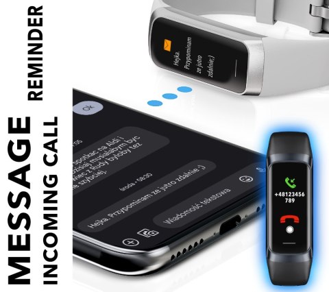 Smartband Damski Rubicon RNCF05 AMOLED Silver/Grey