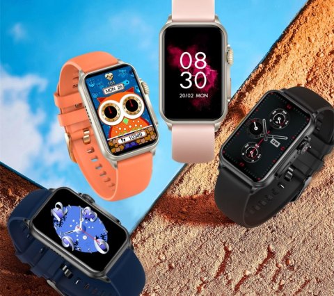 Smartwatch Damski Rubicon RNCF06 Black Silicon