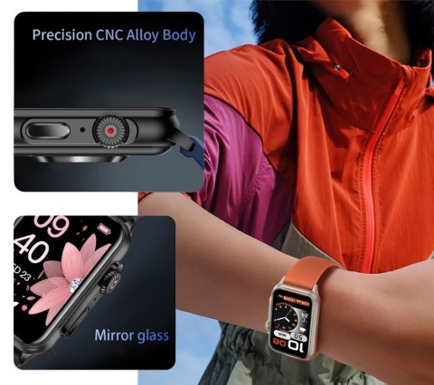 Smartwatch Damski Rubicon RNCF06 Black Silicon