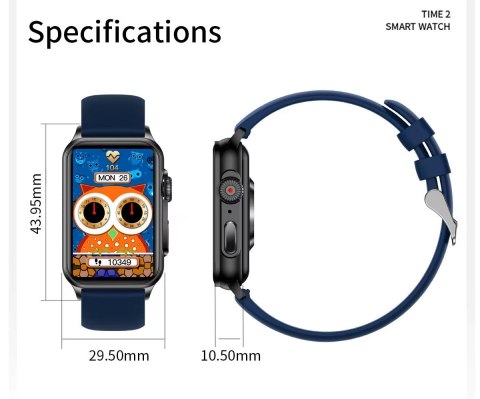 Smartwatch Damski Rubicon RNCF06 - Czarno-Granatowy