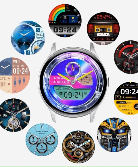 Smartwatch Damski Rubicon RNCF11 AMOLED Bluetooth Call Silver