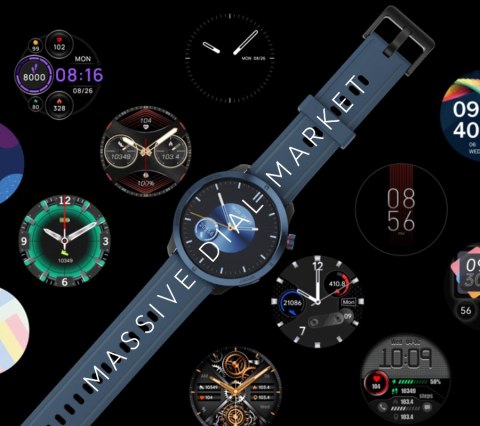 Smartwatch Damski Rubicon RNCF14 Rose Gold AMOLED