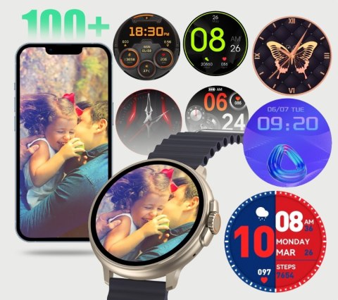 Smartwatch Damski Rubicon RNCF15 Tytan/Latte Ładowanie Ind.