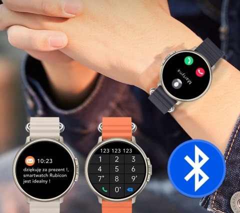 Smartwatch Damski Rubicon RNCF15 Tytan/Latte Ładowanie Ind.