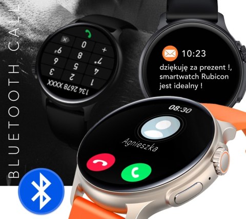 Smartwatch Męski Rubicon RNCF12 Tytan/Orange