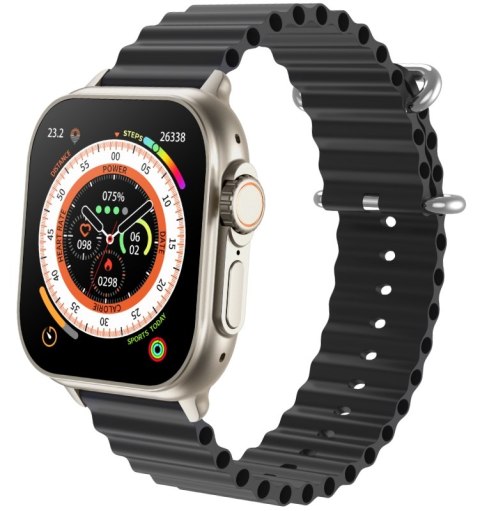 Smartwatch Męski Rubicon RNCF17 Tytan/Black Bluetooth Call