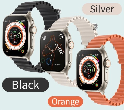 Smartwatch Męski Rubicon RNCF17 Tytan/Black Bluetooth Call