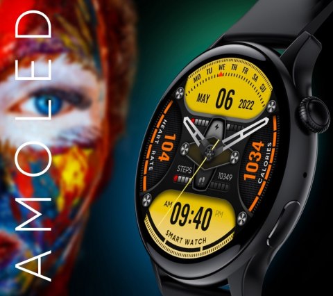 Smartwatch Rubicon RNCF10 Black AMOLED