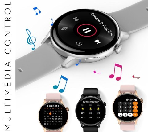 Smartwatch Rubicon RNCF10 Black AMOLED