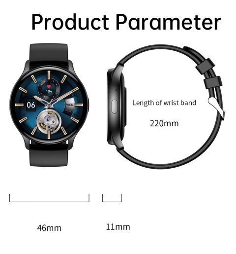 Smartwatch Rubicon RNCF11 Black AMOLED