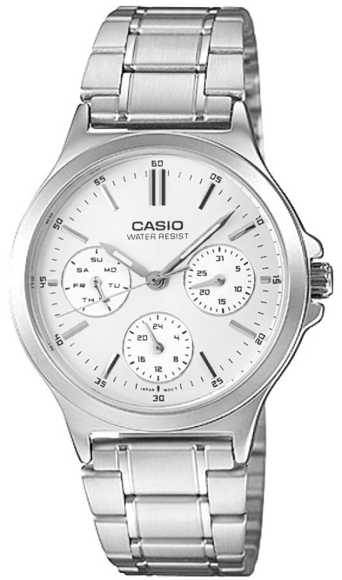 Zegarek Damski Casio LTP-V300D-7AUDF Stalowa Bransoleta
