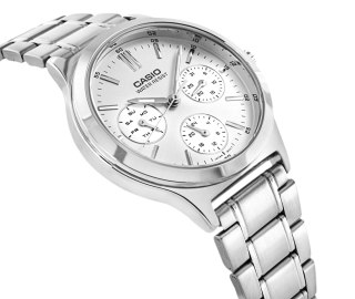 Zegarek Damski Casio LTP-V300D-7AUDF Stalowa Bransoleta