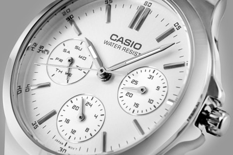 Zegarek Damski Casio LTP-V300D-7AUDF Stalowa Bransoleta