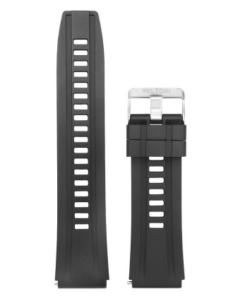 Pasek Silikonowy do Smartwatcha VELTORI VT100 22mm Czarny