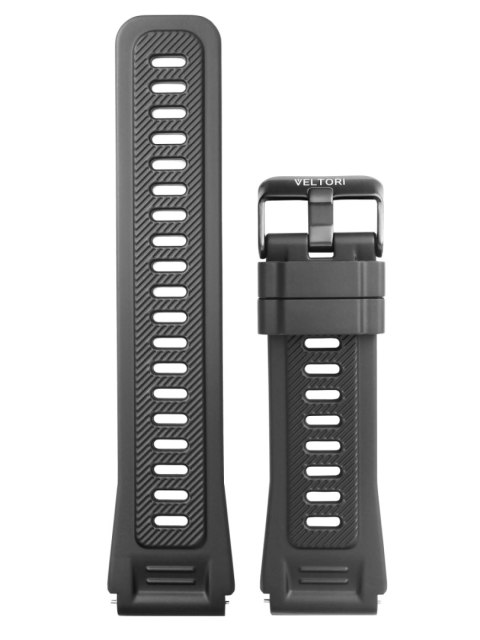 Silikonowy Pasek do Smartwatcha VELTORI VT140 22mm Czarny