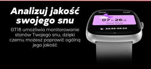 Smartwatch Damski Gravity GT18-1 Różowe Złoto + 2 Paski
