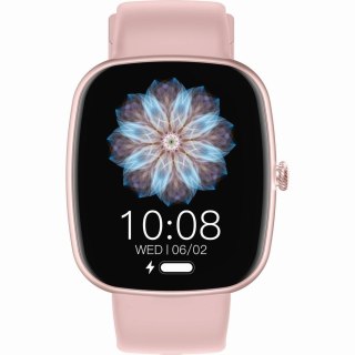 Smartwatch Damski Gravity GT18-2 Różowy + Dodatkowy Biały Pasek