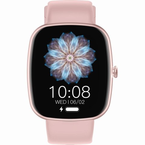 Smartwatch Damski Gravity GT18-2 Różowy + Dodatkowy Biały Pasek
