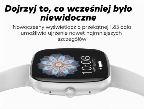 Smartwatch Damski Gravity GT18-2 Różowy + Dodatkowy Biały Pasek