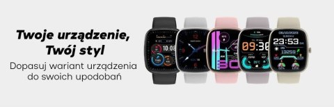 Smartwatch Damski Gravity GT18-2 Różowy + Dodatkowy Biały Pasek