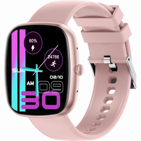 Smartwatch Damski Gravity GT18-3 Różowy + Granatowy Pasek