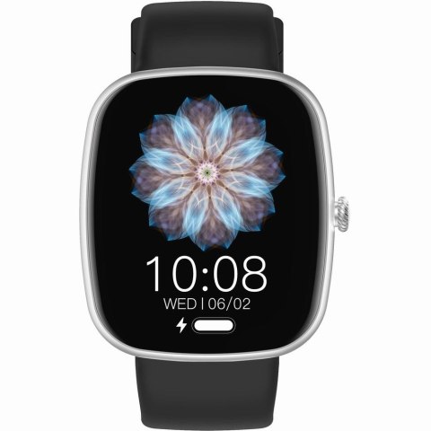 Smartwatch Damski Gravity GT18-5 Srebrny + Szary Pasek