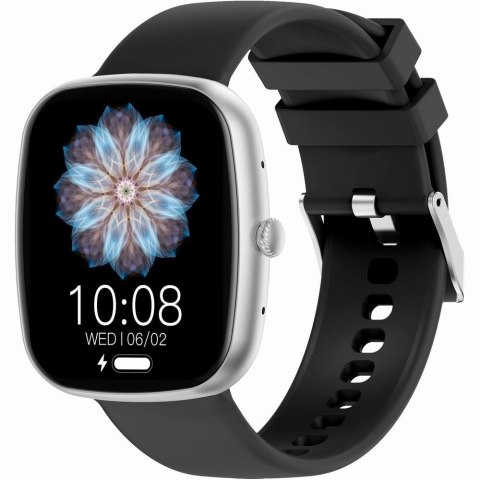 Smartwatch Damski Gravity GT18-5 Srebrny + Szary Pasek
