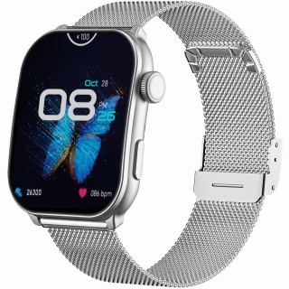 Smartwatch damski Gravity GT28-10 srebrny + pasek i bransoleta